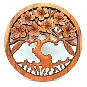 Tree of Life Frangipani Panel - 40cm